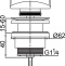 Донный клапан для раковины Veragio Sbortis VR.SBR-8002.CR - 1