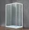Душевой уголок Royal Bath HPD 75х120 профиль белый стекло прозрачное RB1275HPD-T - 0