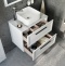 Мебель для ванной STWORKI Эстерсунд 75 белая матовая, монте тиберио с отверстием под смеситель в столешнице 460019 - 5