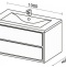 Комплект мебели Sanvit Бруно -2 100 белый глянец - 5