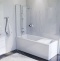 Комплект акриловой ванны со шторкой и душевой системой AM.PM Gem 170x70 белая W90ASET-170D3W5 - 2