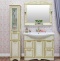Мебель для ванной Sanflor Адель 100 белая, патина золото - 0