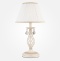 Настольная лампа декоративная Eurosvet Amelia 10054/1 белый с золотом/прозрачный хрусталь Strotskis - 0