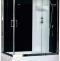 Душевая кабина Royal Bath BP 100х80 R профиль белый стекло прозрачное задняя стенка черная RB8100BP6-BT-R - 0