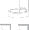 Шторка на ванну Ravak Rosa CVSK1 140/150 R Transparent, профиль блестящий 7QRM0C00Y1 - 3