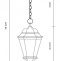 Уличный подвесной светильник Arte Lamp Genova A1204SO-1BN - 2