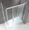 Душевой уголок Cezares Lux soft 130х90 хром стекло прозрачное LUX-SOFT-W-AH-1-130/90-C-Cr-IV - 1