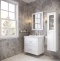 Мебель для ванной STWORKI Хадстен 80 белая, в классическом стиле, подвесная (комплект, гарнитур) 540907 - 4