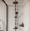Смеситель для ванны с душем STWORKI by Damixa Стокгольм HFSG10030 черный, однорычажный, латунь, настенный, матовый - 3