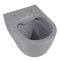 Унитаз подвесной Abber Bequem безободковый с сиденьем микролифт серый матовый AC1104MG - 4