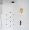 Душевой бокс Royal Bath ALP 150х100 L профиль белый стекло прозрачное с гидромассажем  RB150ALP-T L - 2