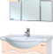 Мебель для ванной Bellezza Мари 85 белая/бежевая - 0