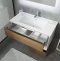 Комплект мебели Sanvit Контур 120 белый глянец - светлое дерево - 3