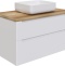 Мебель для ванной STWORKI Берген 100 белая со светлой столешницей, раковина Soul 1 549587 - 7