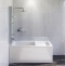 Комплект акриловой ванны со шторкой и душевой системой AM.PM Gem 150x70 белая W90ASET-150D8 - 1