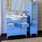 Мебель для ванной Sanflor Глория 85 голубая - 2