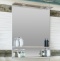 Зеркало Sanflor Бруно 70 белое, орегон, с подсветкой C03663 - 0