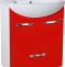 Мебель для ванной Bellezza Альфа 55 красная с нижним ящиком - 1