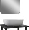 Мебель для ванной DIWO Элиста 60 чёрный мрамор, с раковиной Moduo 50 Square в стиле лофт, подвесная (гарнитур, комплект) 554739 - 3