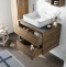 Мебель для ванной STWORKI Карлстад 75 дуб рустикальный, роверелла, с отверстием для смесителя в столешнице 427895 - 2