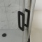Душевой уголок STWORKI Карлстад 100x80 см профиль черный матовый 3GW066TTKK000 - 5