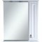 Лувр - 65 Зеркало со шкафчиком, прав., белое П-Лвр03065-012П - 0