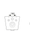 Унитаз подвесной Ceramica Nova Metric Rimless с микролифтом, безободковый CN3007 - 7