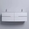 EB1891RU-G1C Nona Мебель с интегрированными ручками, глянцевый белый, 140 см, 4 ящика - 3