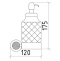 Дозатор для жидкого мыла настенный Boheme Royal Cristal бронза 10932-BR-B - 1