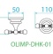Крючок Cezares OLIMP  OLIMP-DHK-02 - 1