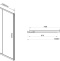 Душевая дверь в нишу Vincea Garda VDS-1G150CL 150 см, профиль хром, стекло прозрачное - 5