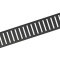 Решетка для водоотводящего желоба, черный-мат дизайн PURE, нерж. сталь, матовая, 850 мм, PURE-850BLACK - 0