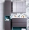 Мебель для ванной Бриклаер Кристалл 80 софт графит - 4