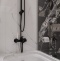 Смеситель для ванны с душем DIWO Смоленск SM-03b черный, однорычажный, настенный, российский - 1