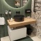 Мебель для ванной STWORKI Ольборг 100 столешница дуб французский, без отверстий, с тумбой 60, с раковиной BOCCHI Vessel черной 483360 - 2
