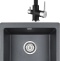 Комплект Мойка кухонная Paulmark Brilon PM104546-BLM черный металлик + Смеситель Paulmark Essen Es213011-418 для кухонной мойки, черный металлик - 0