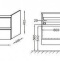 EB2021-RA-N18 Мебель для раковины-столешницы (120 см) с 2 выдвижными ящичками, встроенные ручки, Белый, блестящий - 1