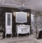 Мебель для ванной Opadiris Лаура 100 белая с патиной, с раковиной из литьевого мрамора - 2