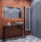 Мебель для ванной DIWO Элиста 120 чёрный мрамор, с раковиной Moduo 55 Leaf (комплект, гарнитур) 555927 - 1