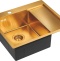 Мойка кухонная Paulmark Flank L 59 брашированное золото PM225951-BGL - 1