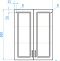 Шкаф Style Line Олеандр-2 60 Люкс, рельеф пастель ЛС-00000407 - 7