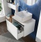 Мебель для ванной STWORKI Ноттвиль 60 белая, без выреза под смеситель 444524 - 4