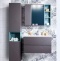 Мебель для ванной Бриклаер Кристалл 80 софт графит - 1