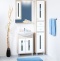 Зеркало-шкаф Бриклаер Бали 62 светлая лиственница, белый глянец, L 4627125411991 - 1