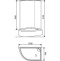 Душевая кабина Style Ecostyle 120х80 правая хром стекло матовое ES-309 WPR - 1
