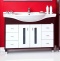 Мебель для ванной Бриклаер Бали 120 венге, белый глянец - 1