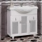 Мебель для ванной Opadiris Тибет 85 с декоративной решеткой, белая матовая - 2