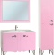 Мебель для ванной Bellezza Эстель 90 розовая - 3