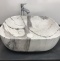 Раковина накладная CeramaLux MNC 50 см под камень/белый, серый  K397G125 - 2