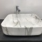 Раковина накладная CeramaLux MNC 50 см под камень/белый, серый  190 - 3